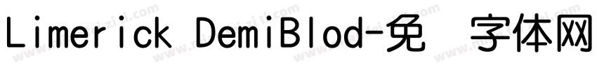 Limerick DemiBlod字体转换